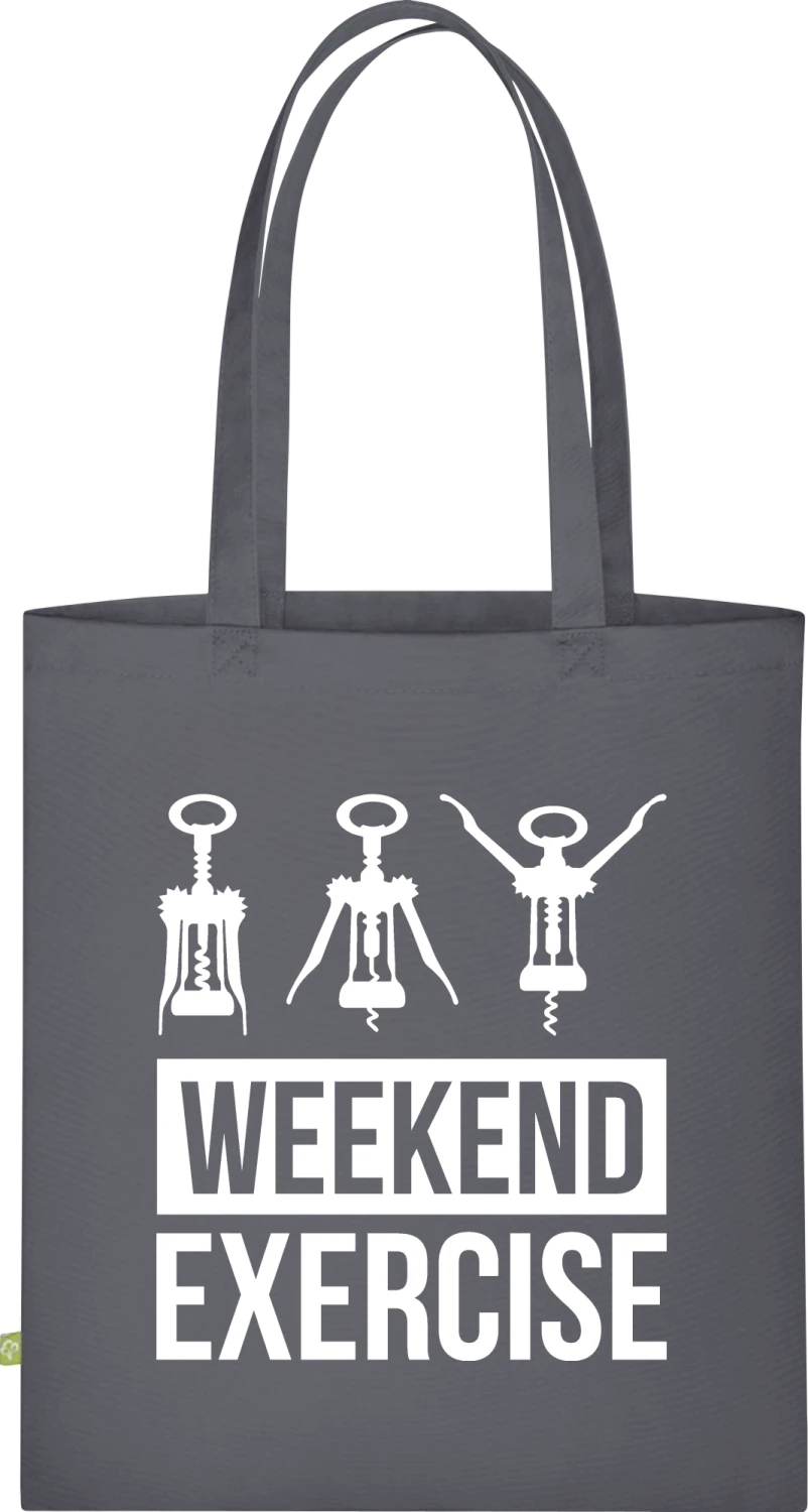 Weekend Exercise - Graphite Grey Organic Bag for Life - Front