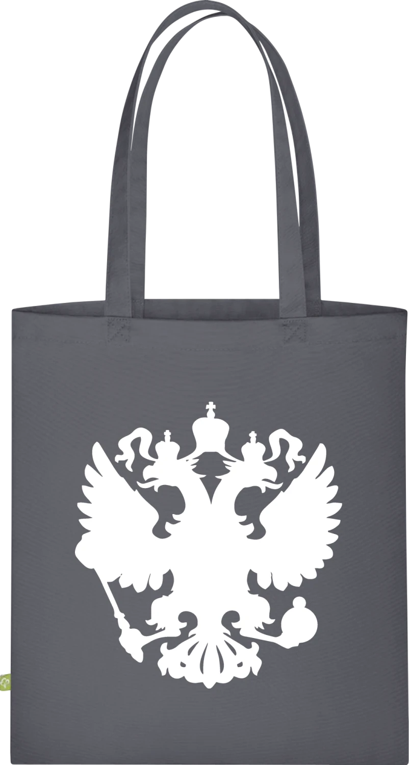 Russian Eagle Flag - Graphite Grey Organic Bag for Life - Front
