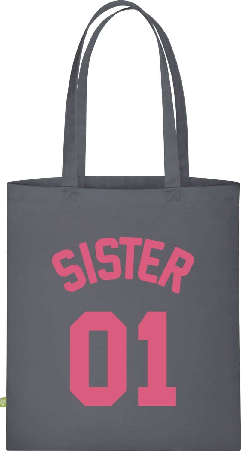 Sister 01 - Graphite Grey Organic Bag for Life - Front