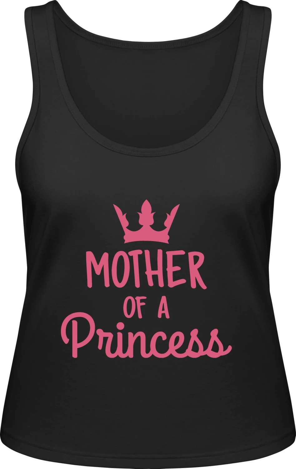 Mother Of A Princess Crown - Black Inspire Tank T / Women  - Front
