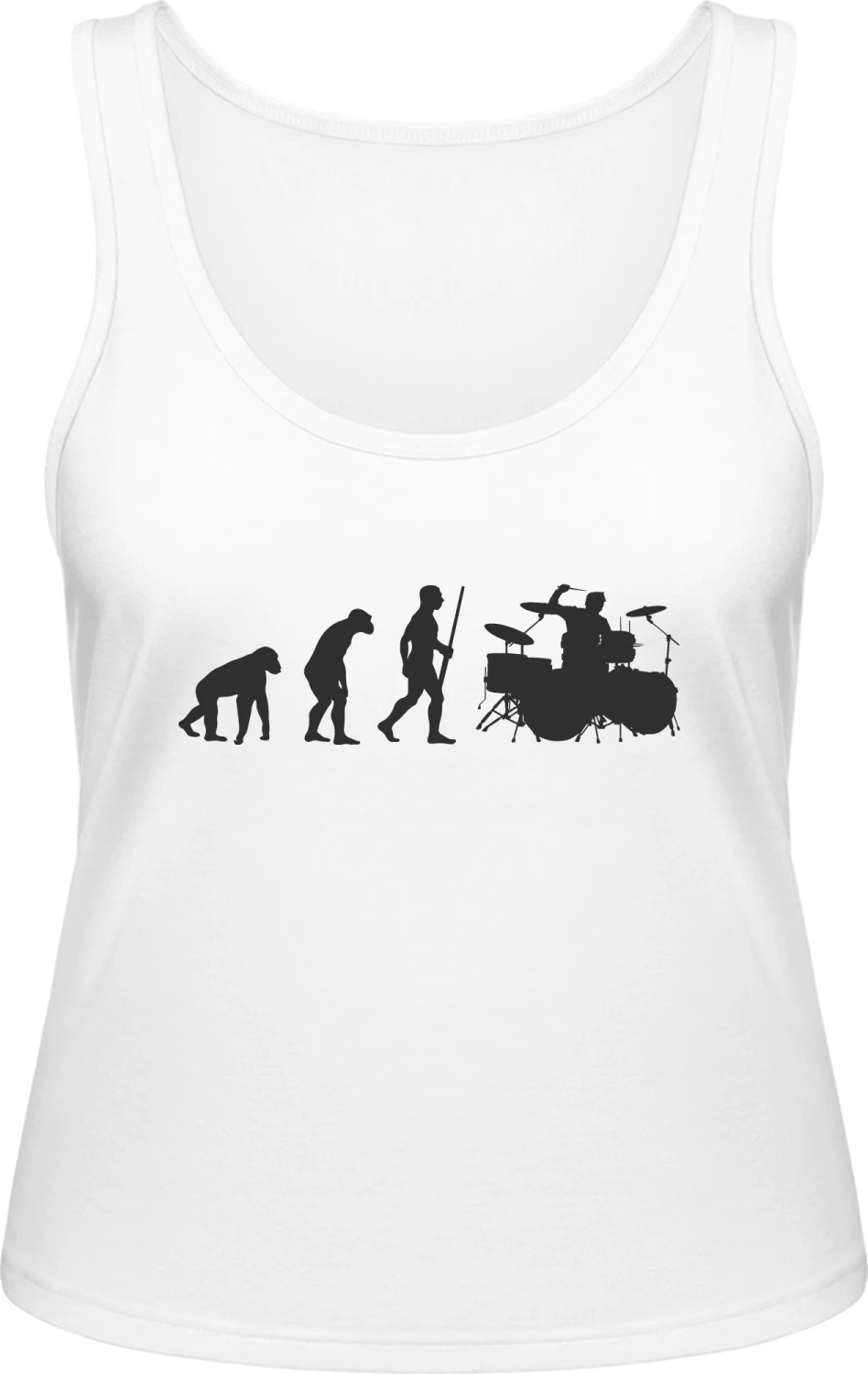 Drummer Evolution - White Inspire Tank T / Women  - Front