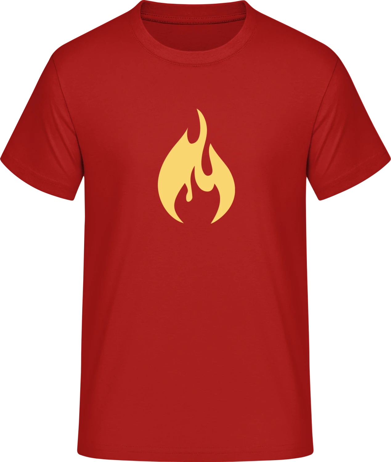 Fire Flame - Red #E190 T-Shirt - Front