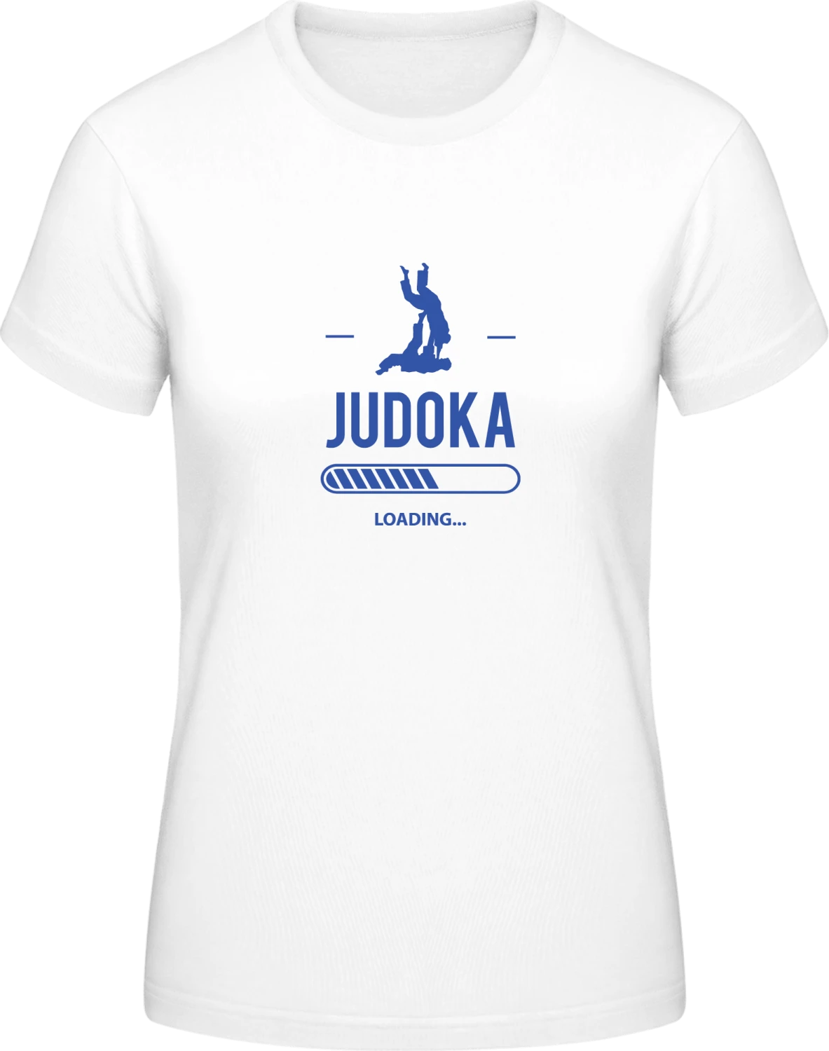 Judoka Loading - White #E190 women T-Shirt - Front