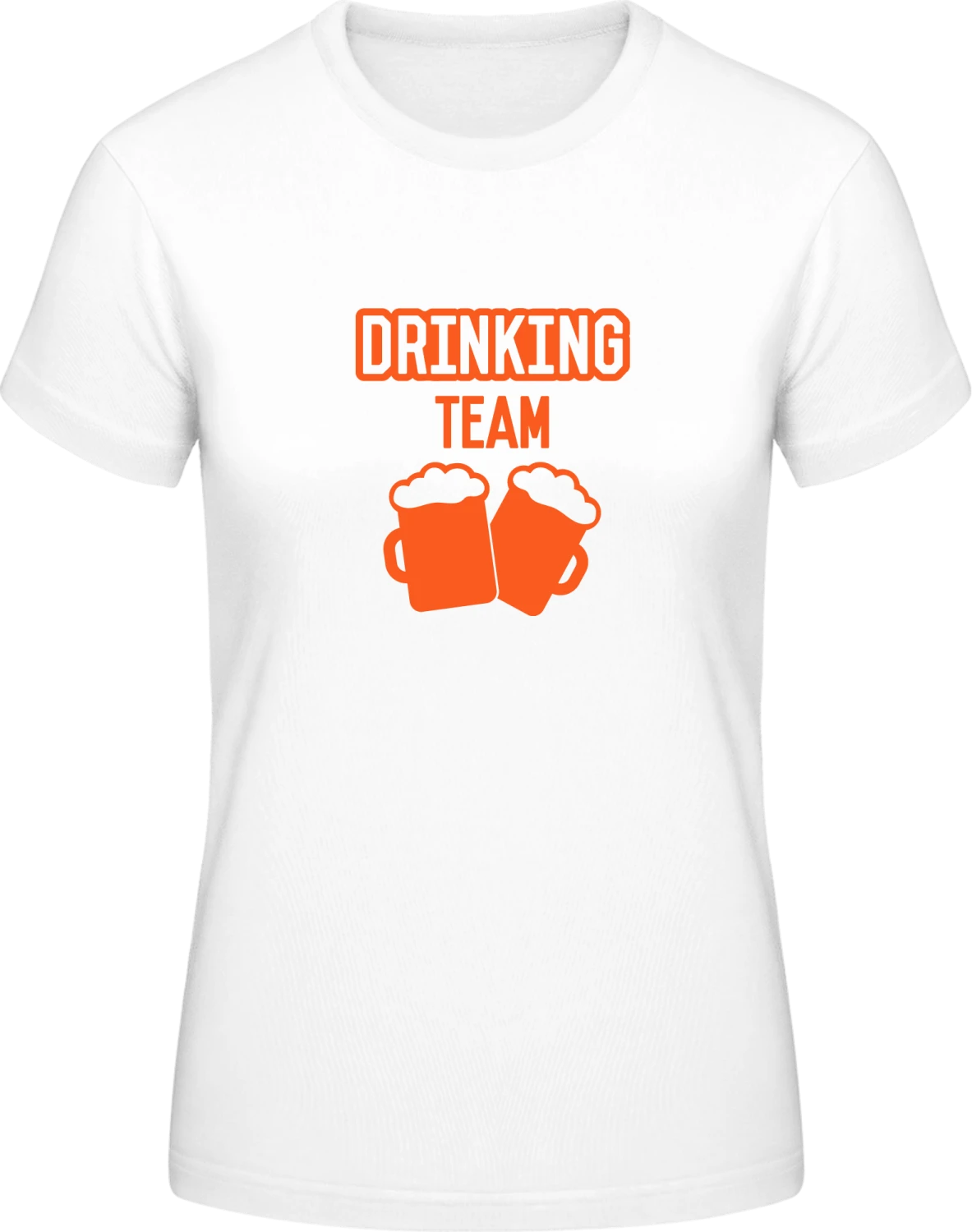 Beer Drinking Team - White #E190 women T-Shirt - Front