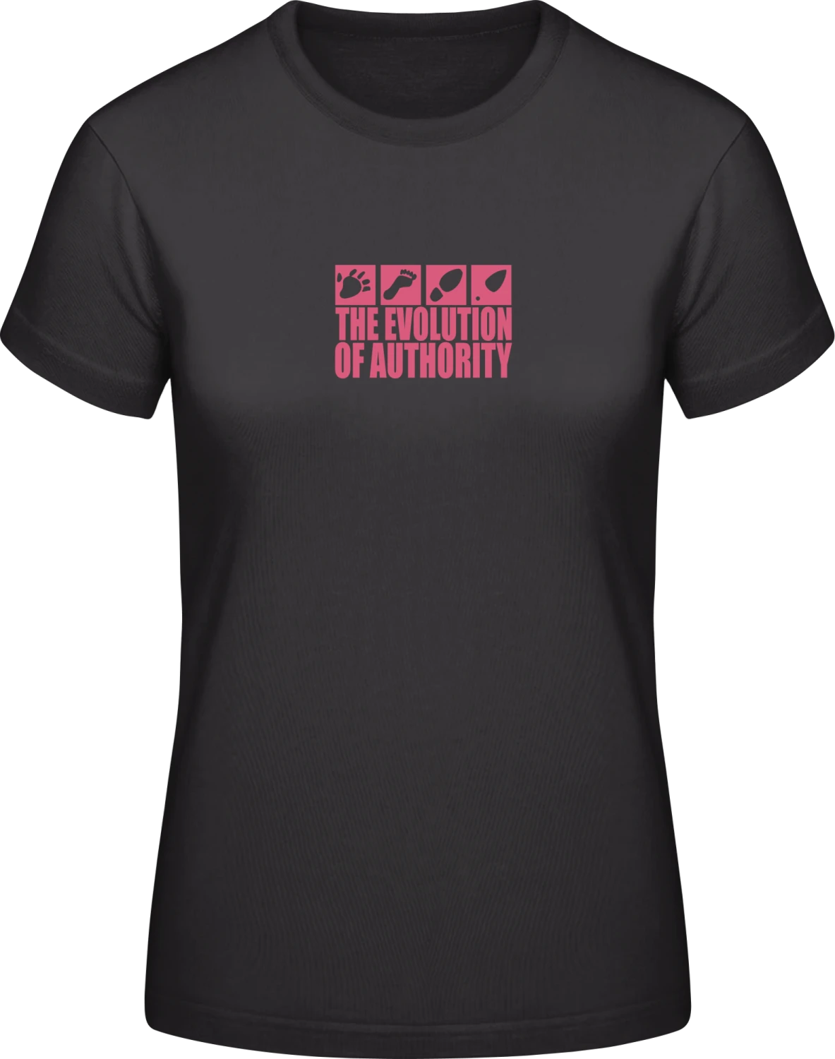 Evolution Of Authority - Black #E190 women T-Shirt - Front