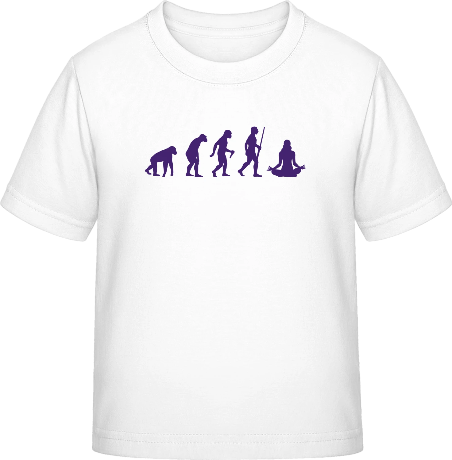 The Evolution of Yoga - White Exact 190 Kids - Front