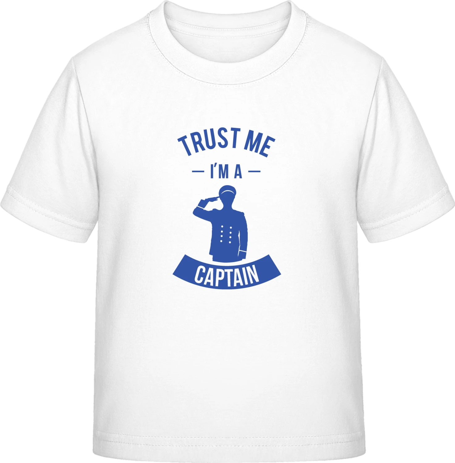 Trust Me I'm A Captain - White Exact 190 Kids - Front