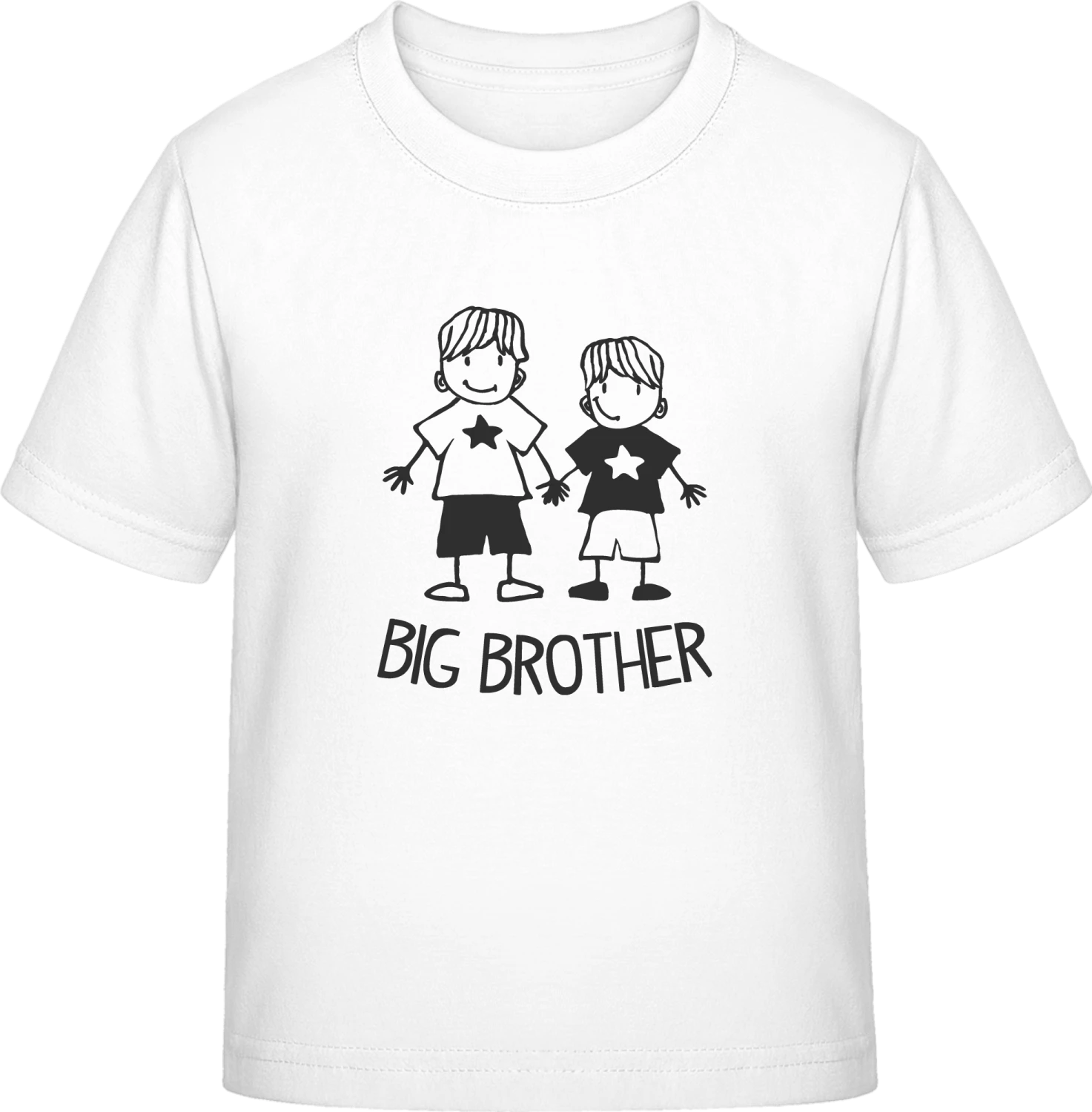Big Brother Illustration - White Exact 190 Kids - Front