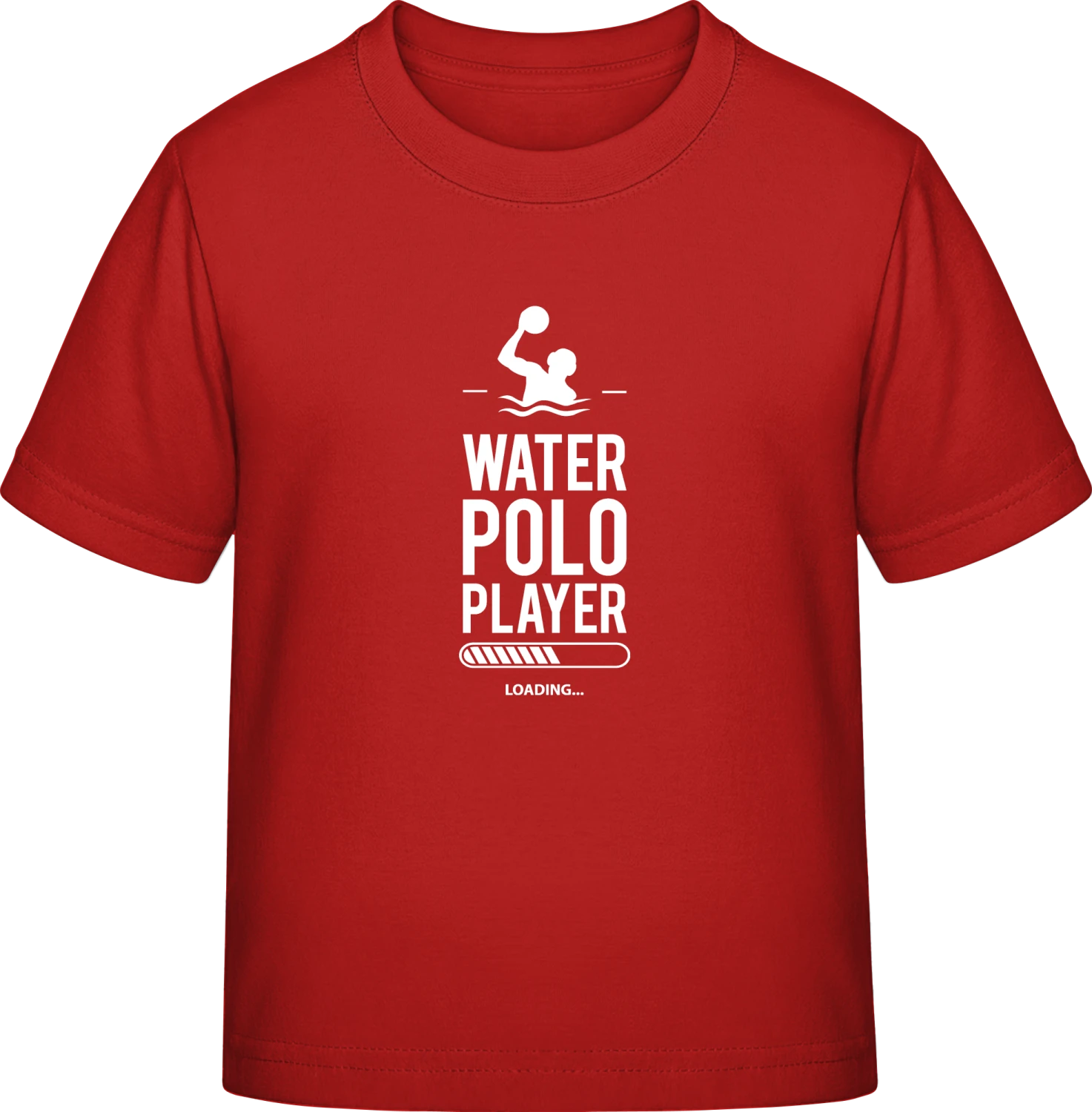 Water Polo Player Loading - Red Exact 190 Kids - Front
