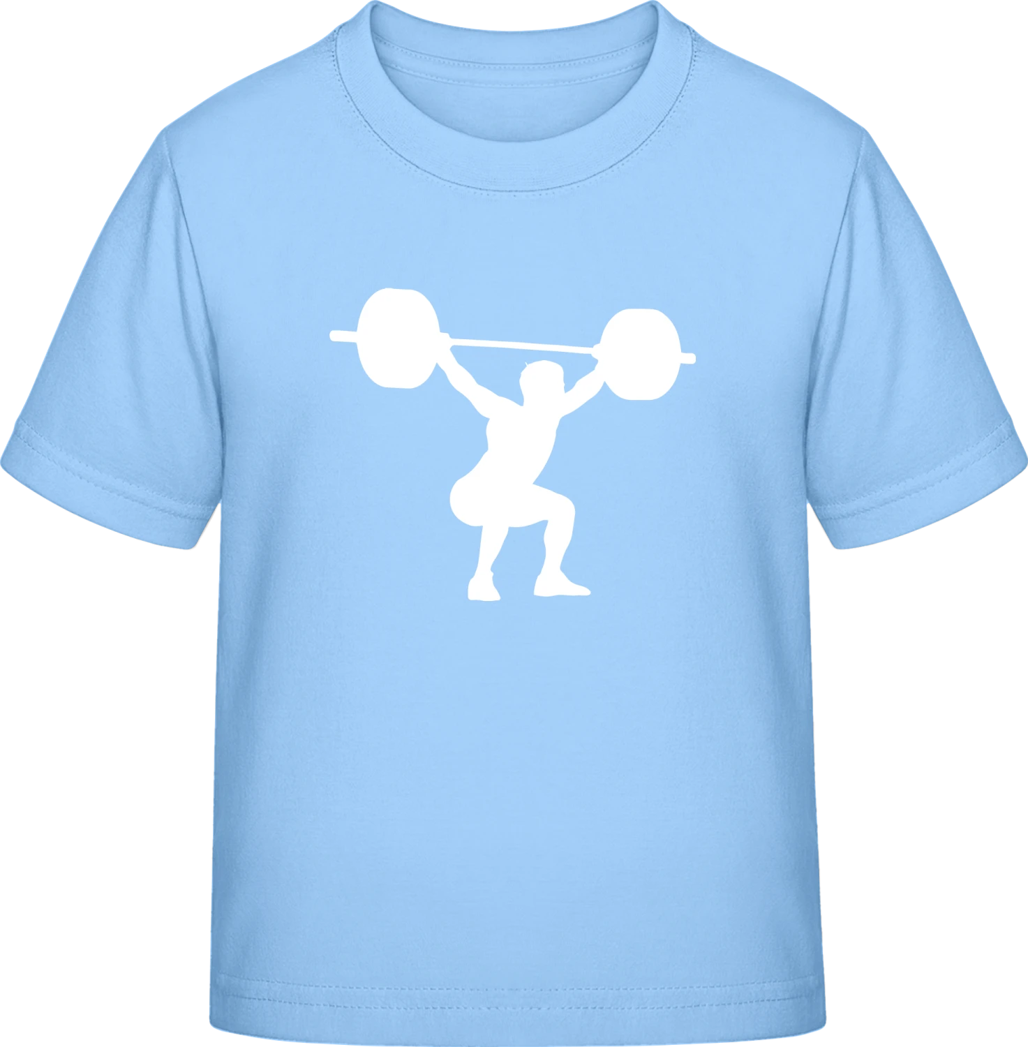 Weightlifter Action - Sky Blue Exact 190 Kids - Front