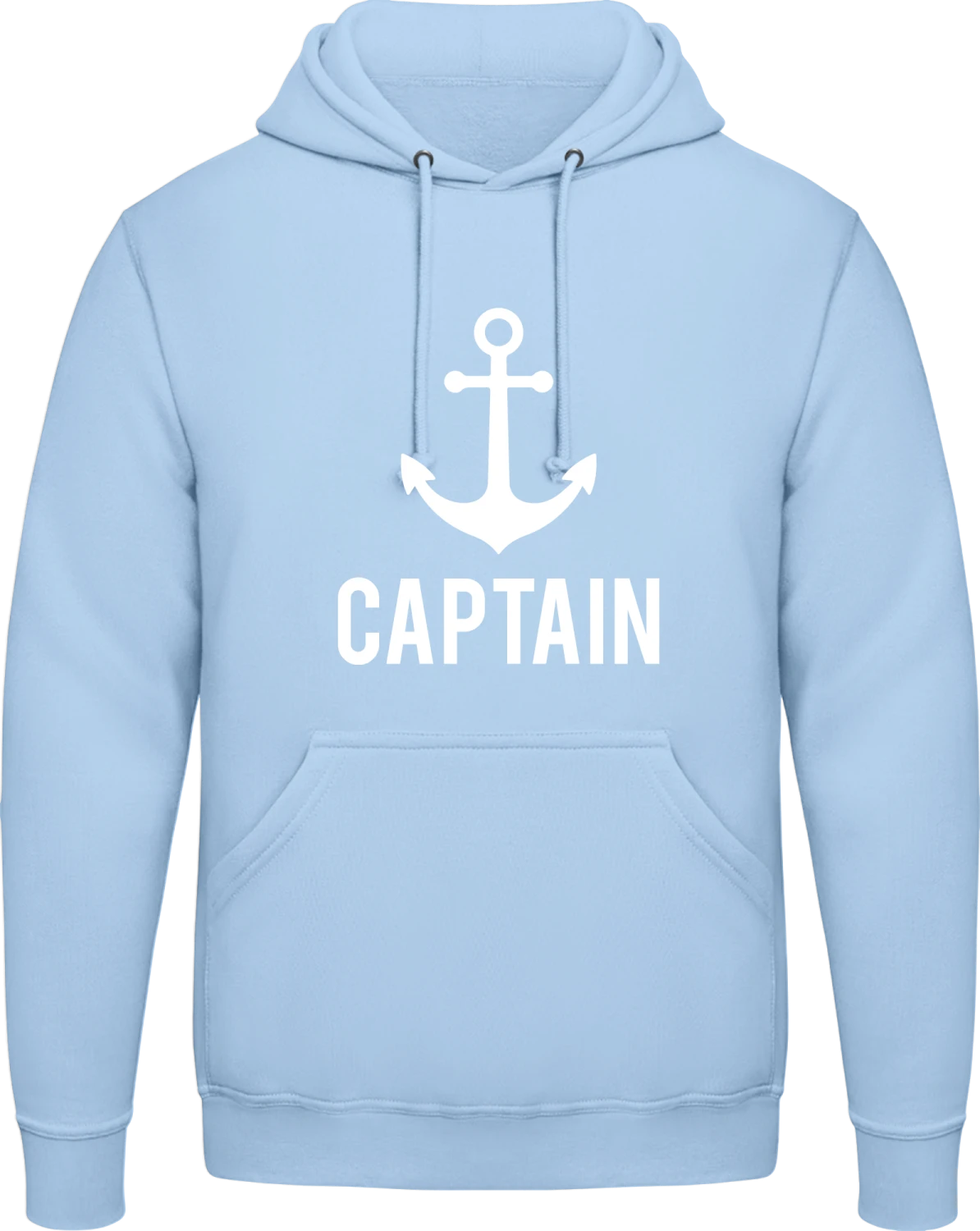Captain - Sky Blue AWDis man hoodie - Front