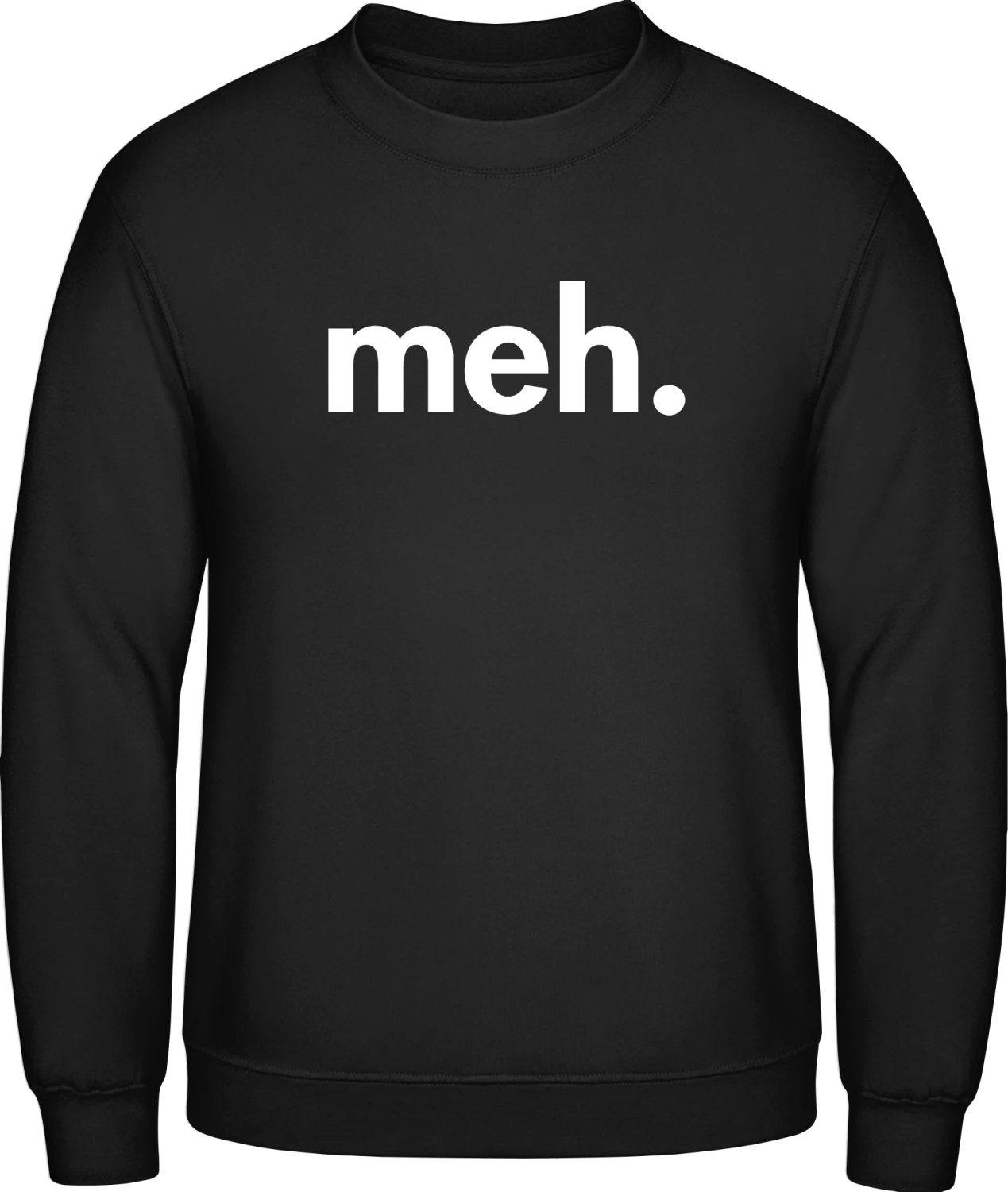 Meh - Black AWDis sweatshirt Men - Front