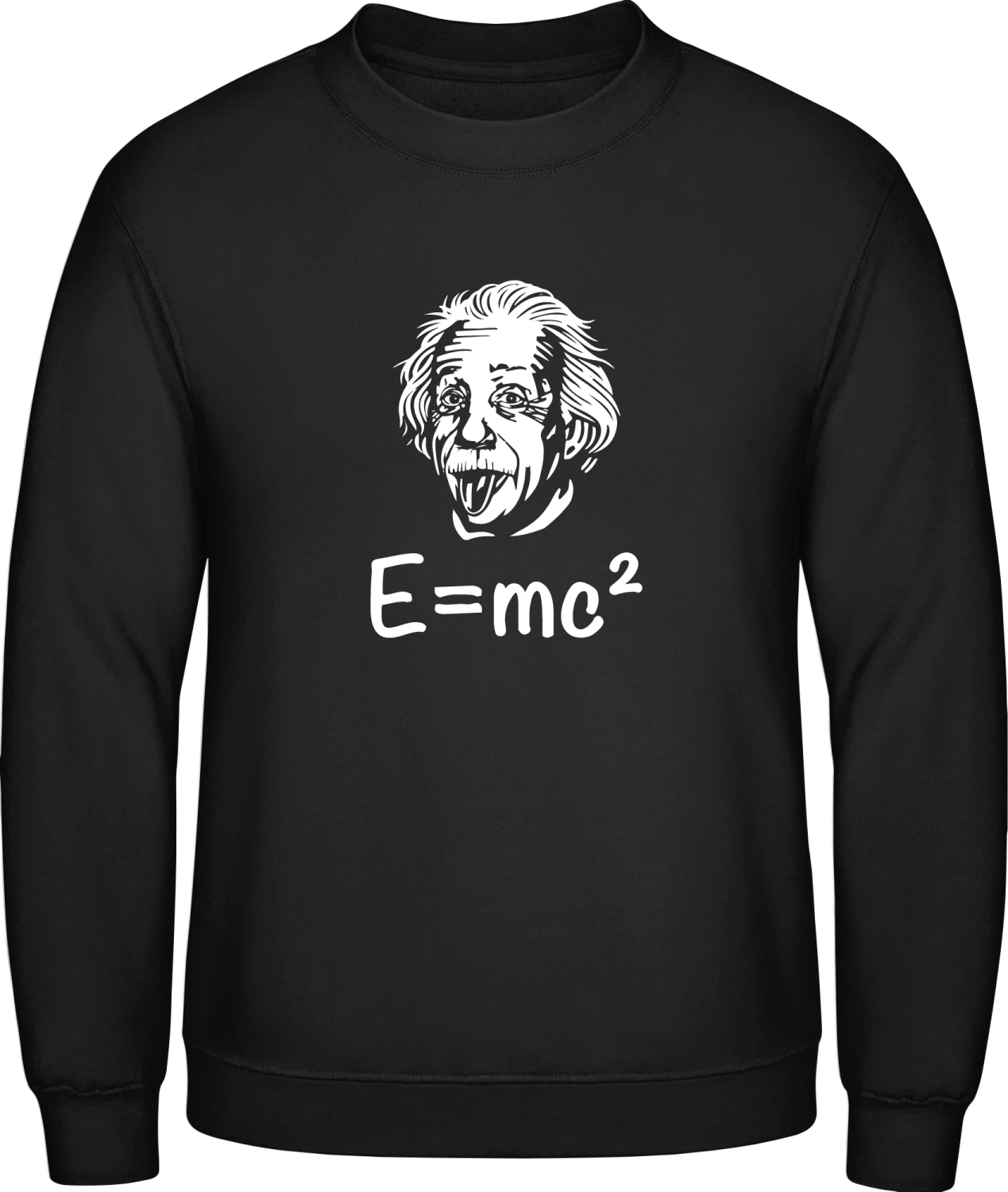 E MC2 Einstein - Black AWDis sweatshirt Men - Front