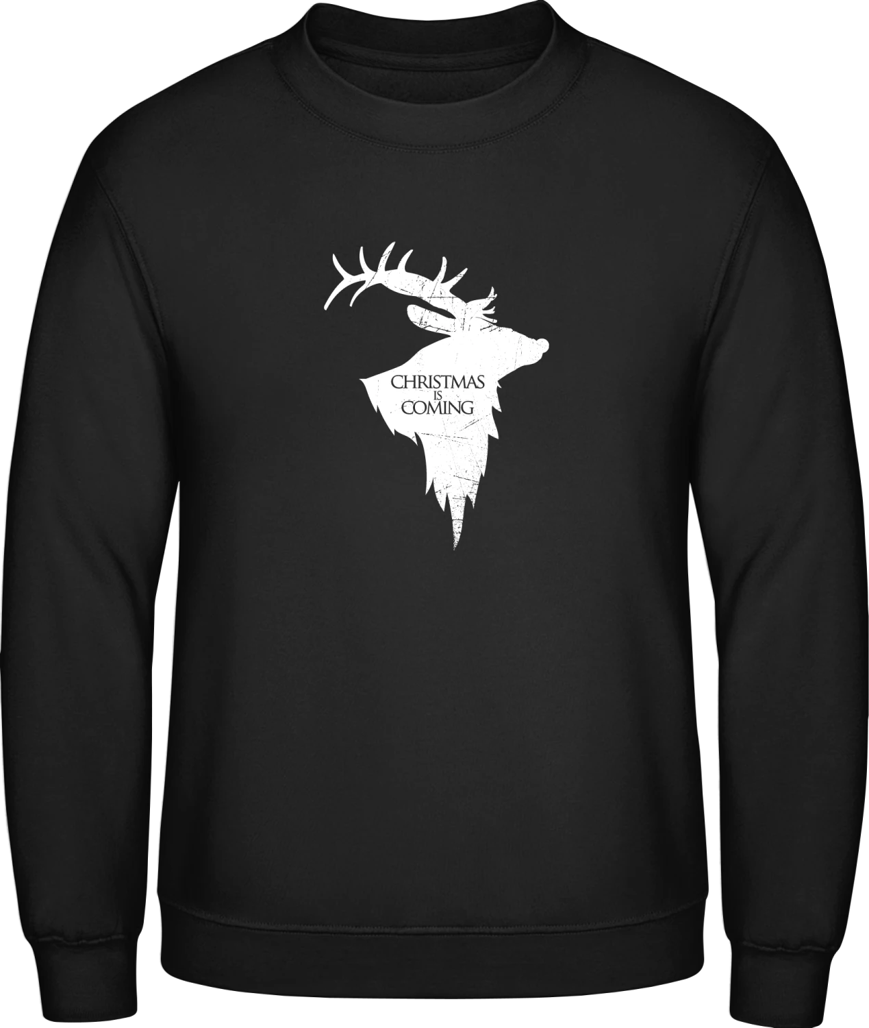Christmas Is Coming - Black AWDis sweatshirt Men - Front