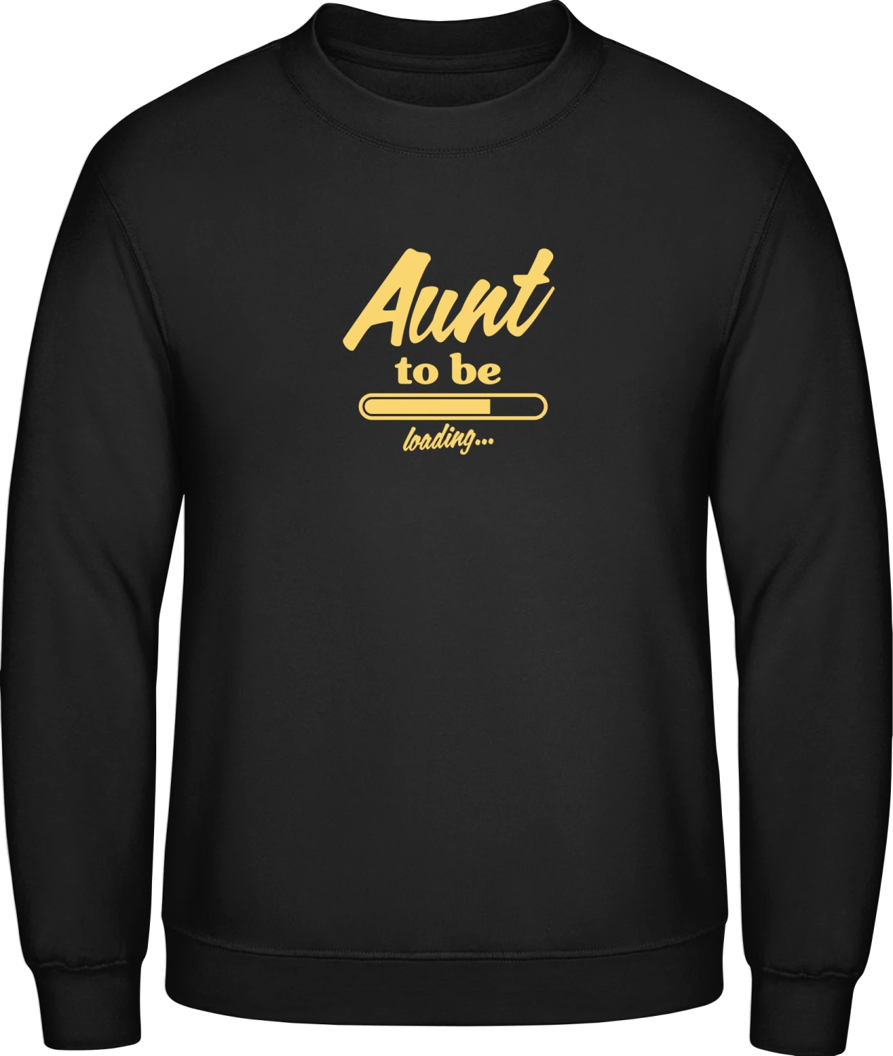 Aunt To Be - Black AWDis sweatshirt Men - Front