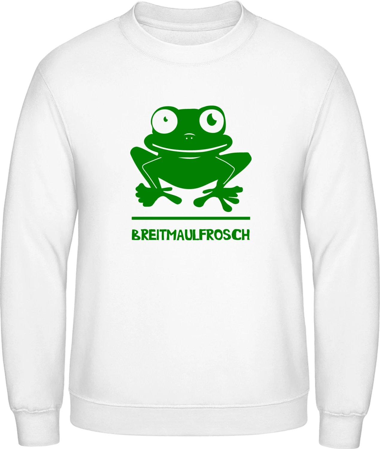 Breitmaulfrosch - Arctic white AWDis sweatshirt Men - Front