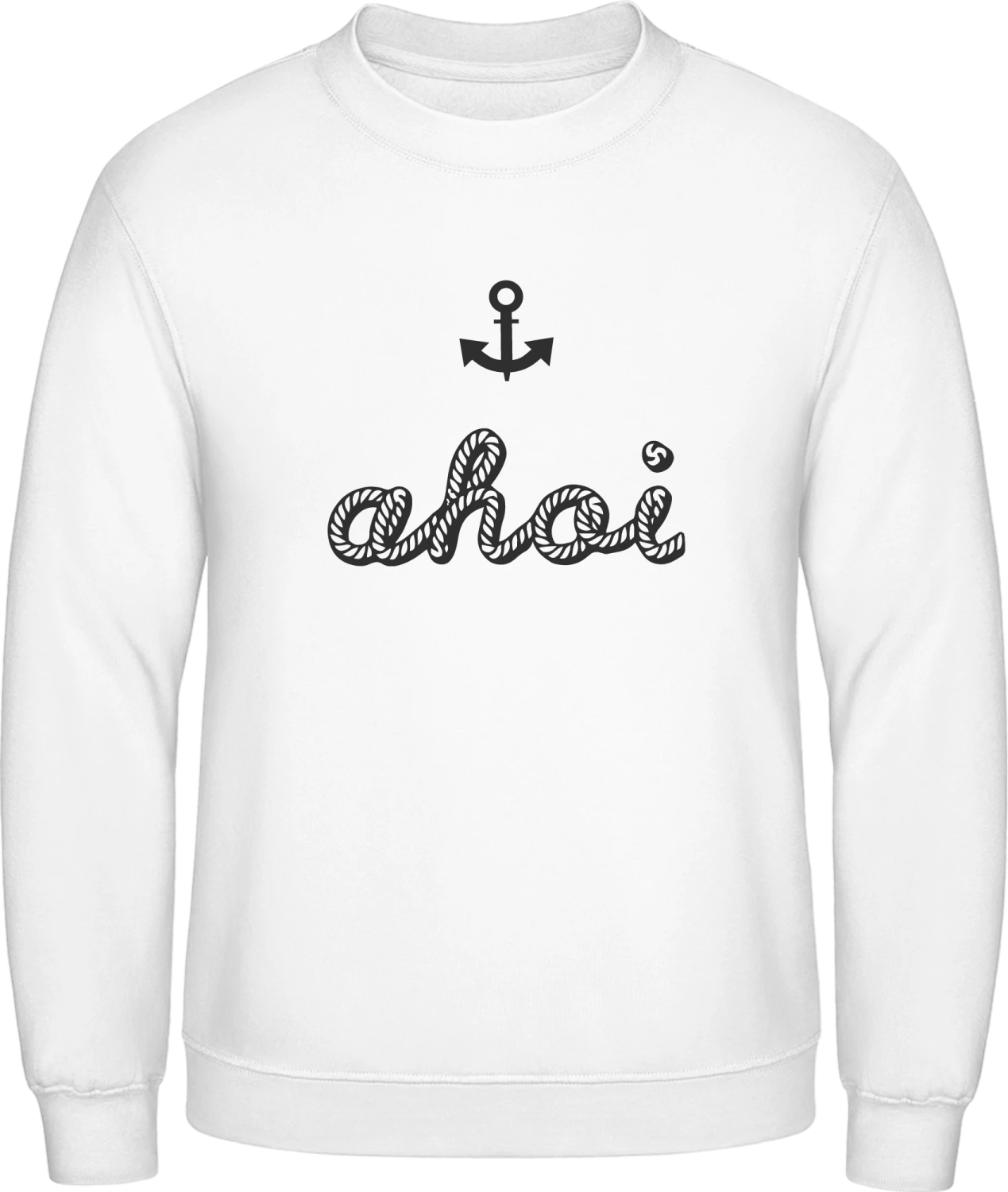 Ahoi - Arctic white AWDis sweatshirt Men - Front