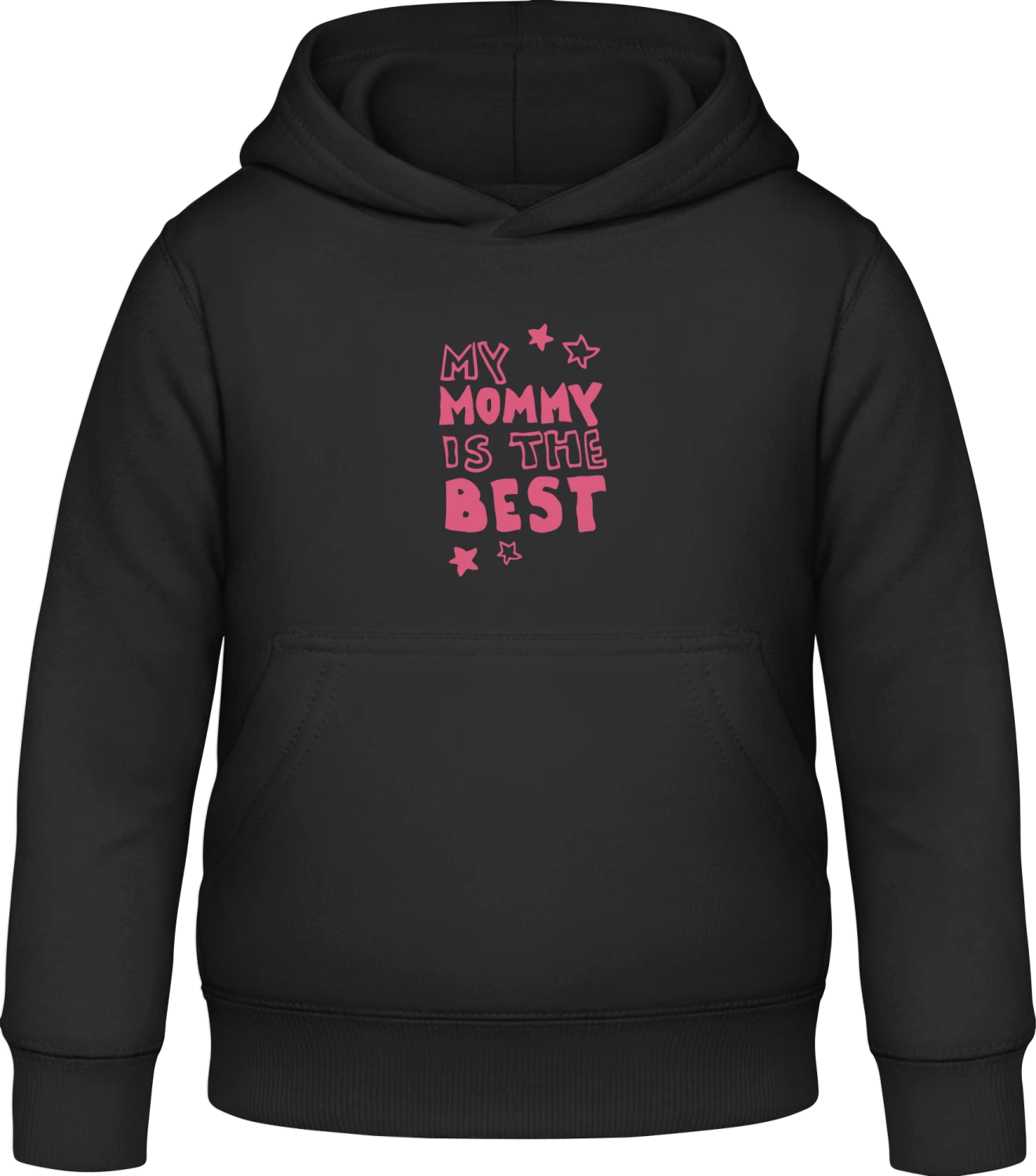 My Mommy Is The Best - Black Awdis Hoodie Kids - Front