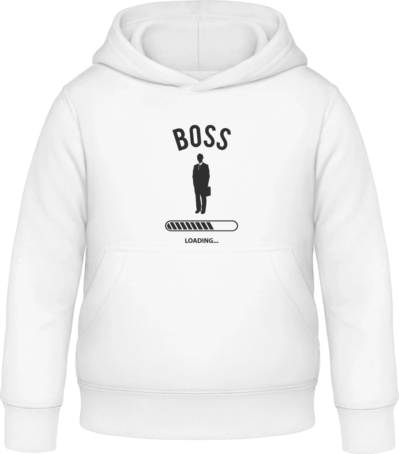 Boss Loading - Arctic white Awdis Hoodie Kids - Front