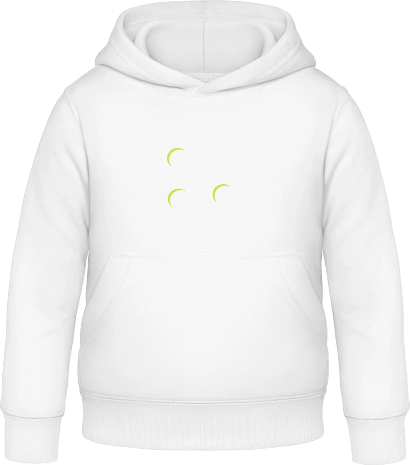 Molecules - Arctic white Awdis Hoodie Kids - Front