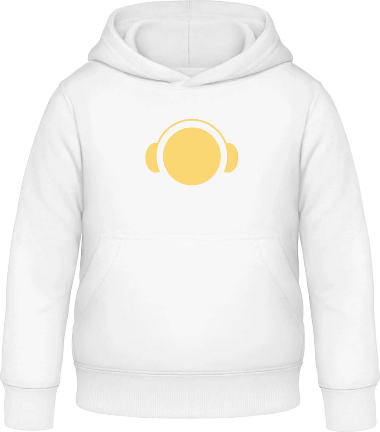 Dj Music Headphones Logo - Arctic white Awdis Hoodie Kids - Front